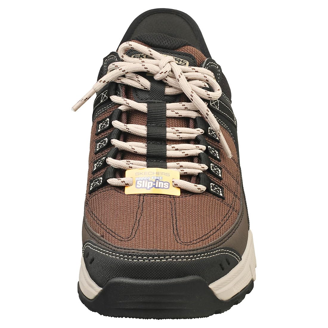Skechers Slip-Ins Summits Herren Sneaker: Braunes Synthetisches Netzgewebe