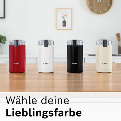 Bosch Electric Coffee Grinder (TSM6A013B): Stainless steel chopping blade, 180W, 75g bean container