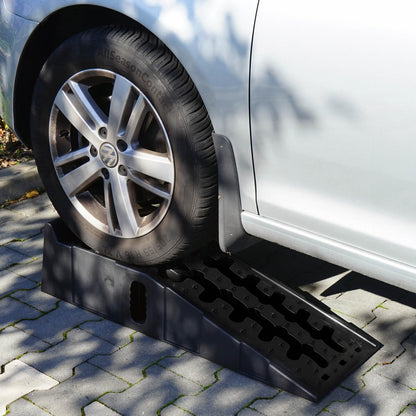 XPOtool Auto-Auffahrrampen bis 5t aus Kunststoff für schwerere Fahrzeuge (2 Stück)