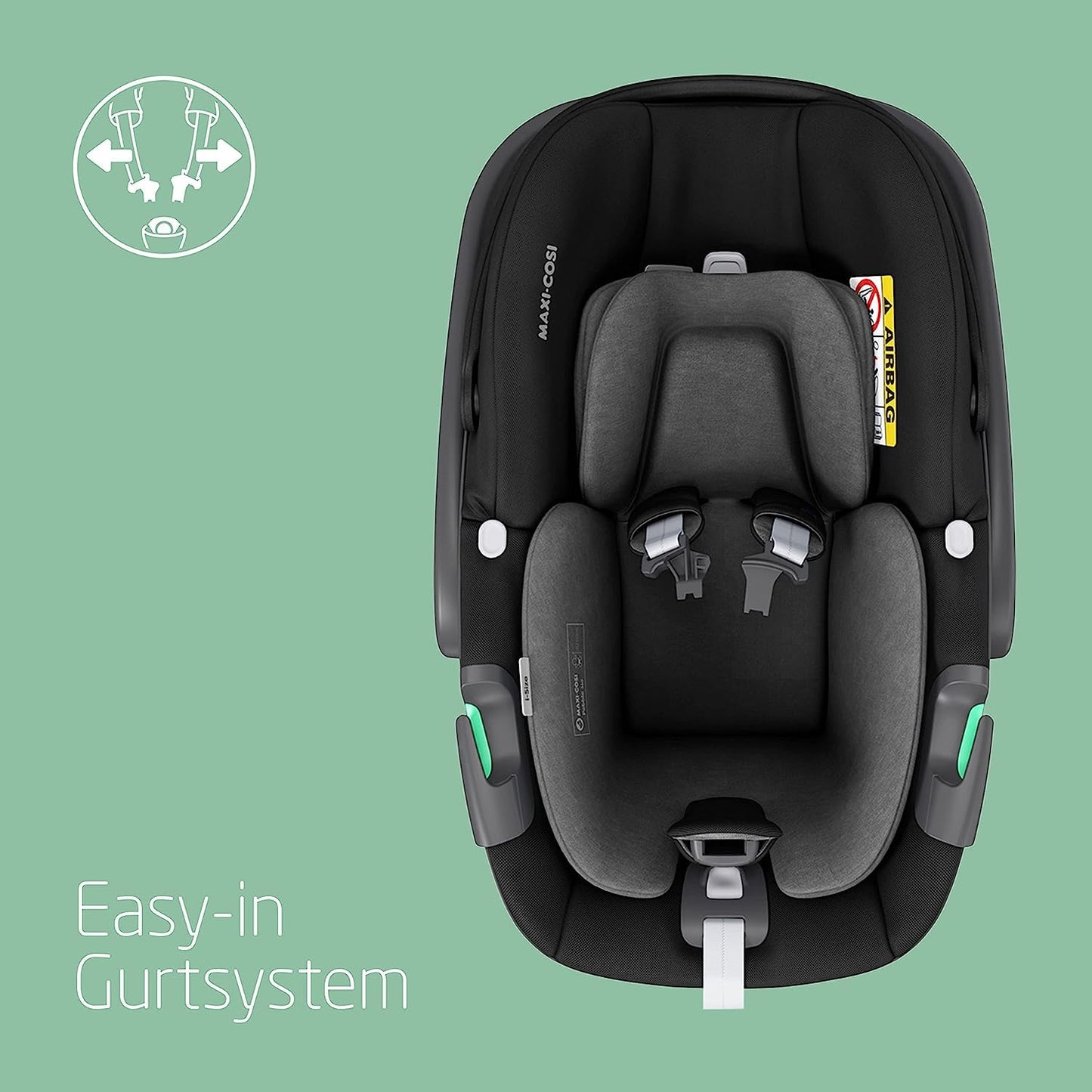 Maxi-Cosi Pebble 360 i-Size Babyschale | Neugeborenen Autositz (360 Grad, 0-15 Monate)