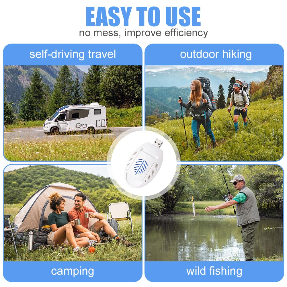 USB mosquito repellent without chemicals: Effective protection with 30 mosquito tablets