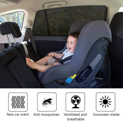 WIN.MAX Universal Car Sunshade for Baby with Certified UV Protection (2 Pack-XL)