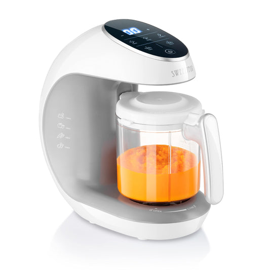 SWEETY FOX: 7-in-1 Multifunktions Babynahrungszubereiter mit automatische Reinigungsfunktion