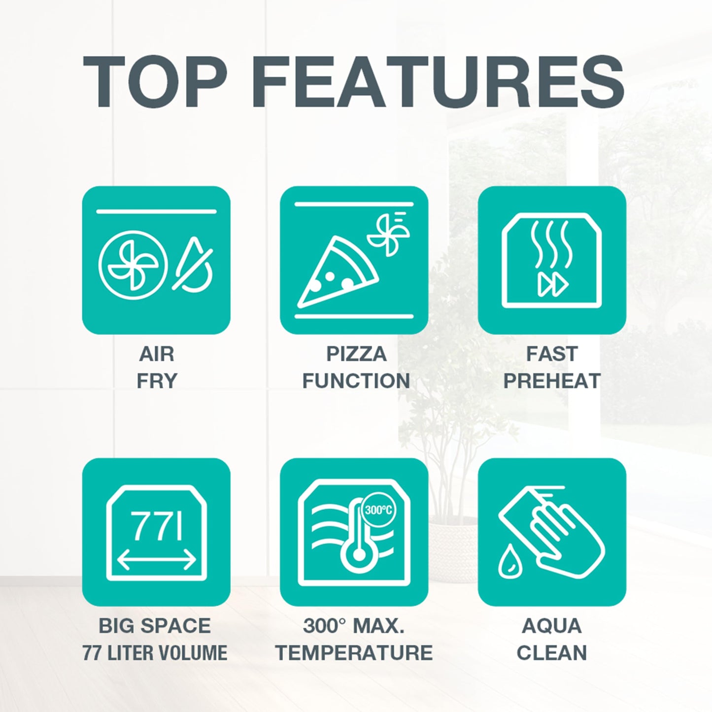 Gorenje Inox convection oven set (77L BigSpace): glass ceramic hob, AquaClea, PizzaMode, AirFry