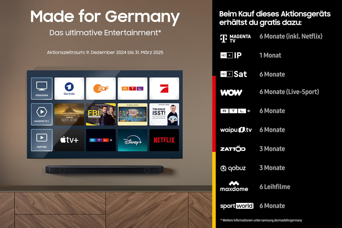 Samsung OLED 4K Neural Quantum Fernseher mit AI Gen2 Prozessor: 65"Zoll