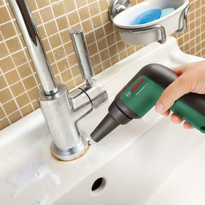 Bosch Home and Garden Akku-Reinigungsbürste mit 4 Reinigungsaufsätze, USB-Aufladung