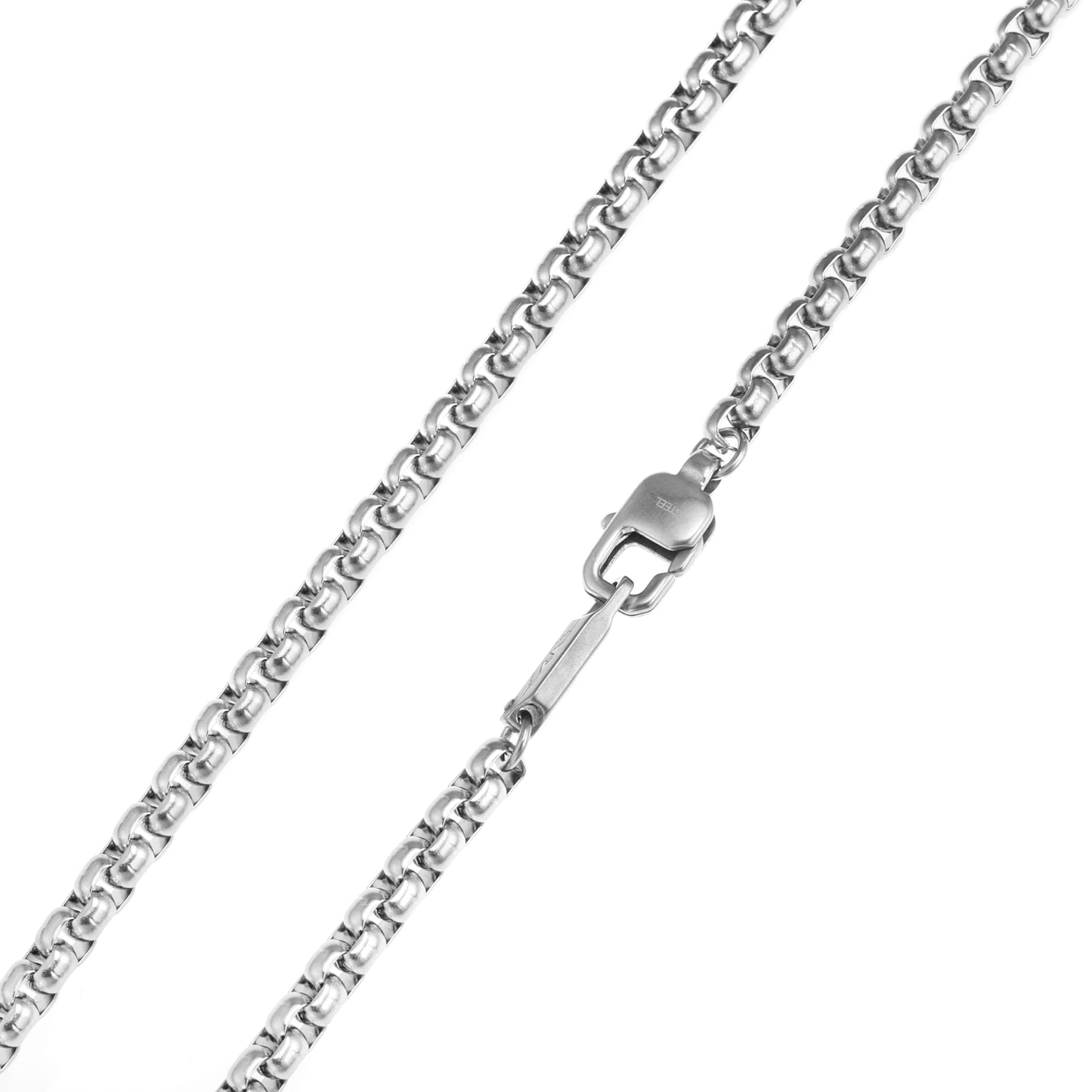 Emporio Armani men's necklace in black polished marble: lobster clasp