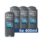 Dove Men+Care 3-in-1 Duschgel 'Clean Comfort' Duschbad für Körper, Gesicht und Haar (6x400ml)