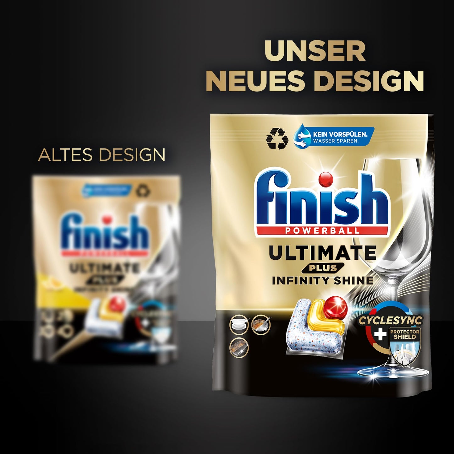 Finish Ultimate Plus Infinity Shine Citrus POWERBALL Geschirrspültabs (105 Caps)