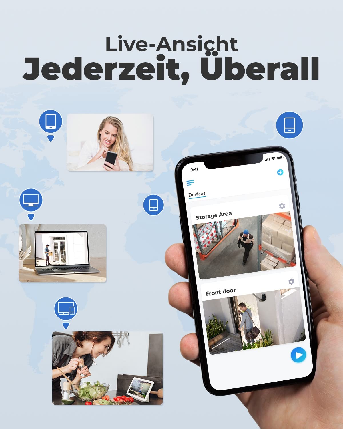 Reolink 4K-Überwachungskamera-Set (RLK8-800B4): Innen und Outdoor, Personenerkennung, Fahrzeugerkennung