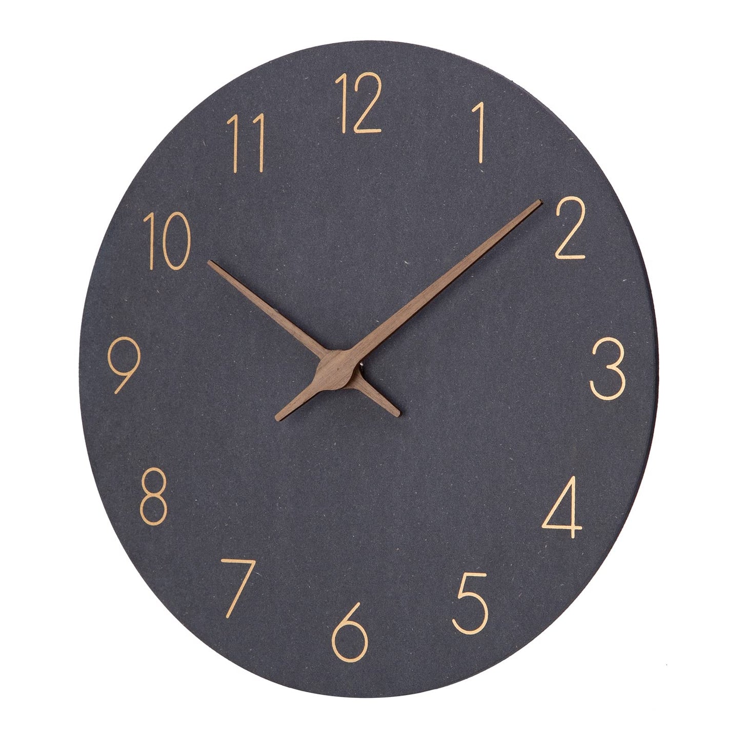 Holz Quarz-Wanduhr (30cm) ohne Tickgeräusche für Wohnzimmer, Küche: Batteriebetrieben