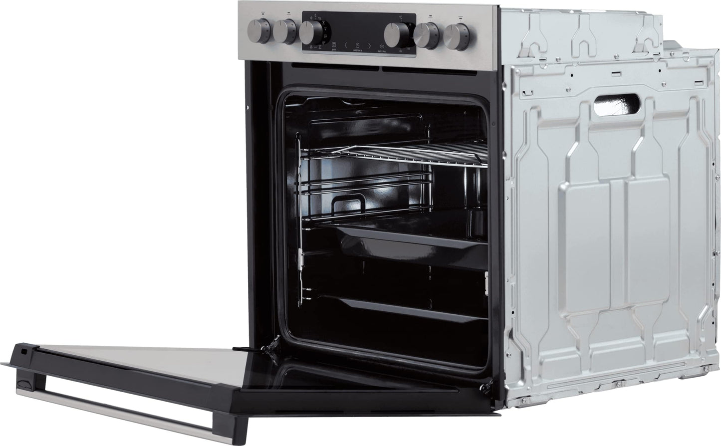 Gorenje Inox convection oven set (77L BigSpace): glass ceramic hob, AquaClea, PizzaMode, AirFry