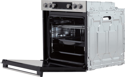 Gorenje Inox convection oven set (77L BigSpace): glass ceramic hob, AquaClea, PizzaMode, AirFry