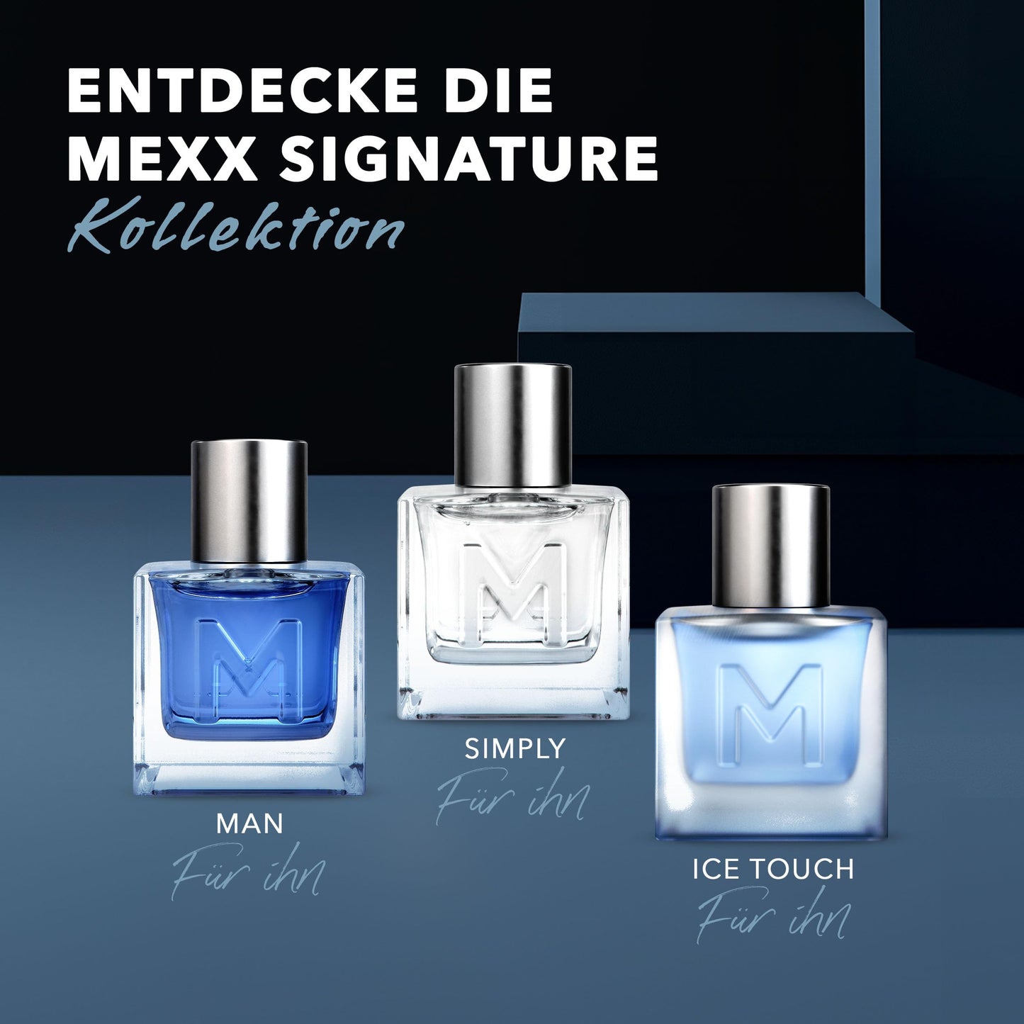 MEXX BLACK Man Eau de Parfume (50ml) mit aquatisch-holzigen Noten