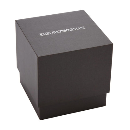 Emporio Armani 'AR2448' Chronographenwerk Herrenuhr (43mm): Silber-Edelstahlarmband