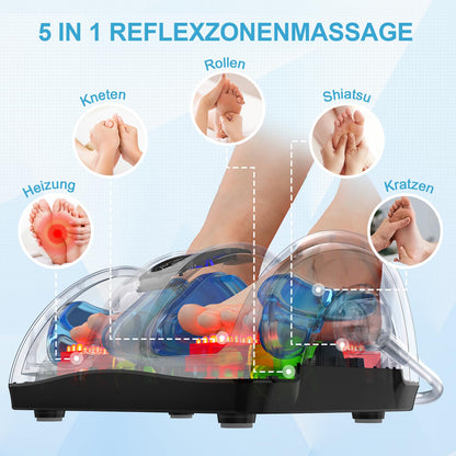 Shiatsu Fuß- und Handmassagegerät mit Wärme: für Plantarfasziitis, Tiefenmassage