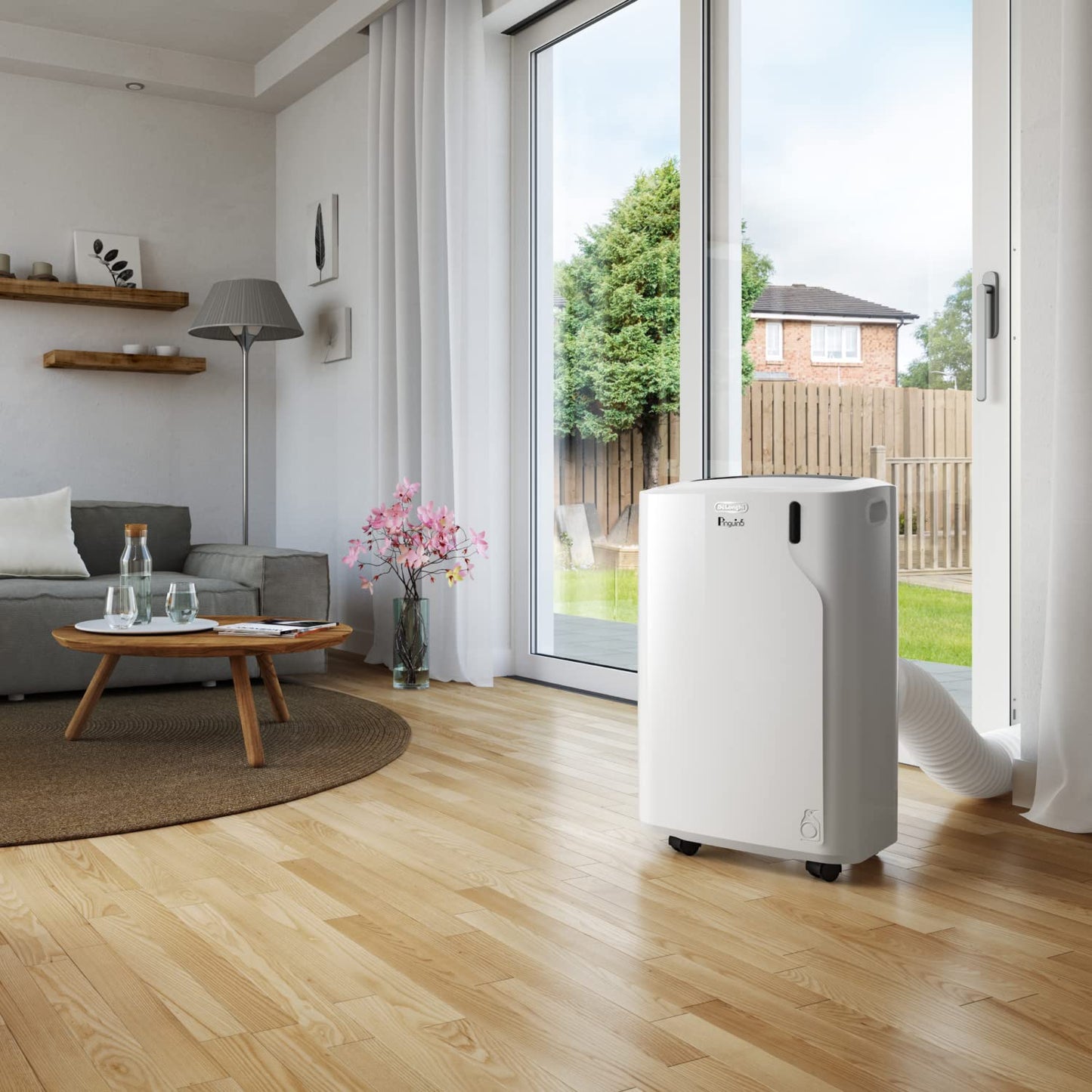 De'Longhi 'Pinguino' (PAC EM82) Portable Air Conditioner for Rooms up to 80m³ | 9,400 BTU, 2.4 kW