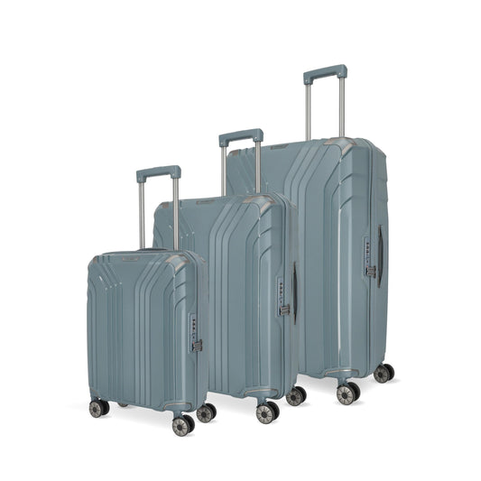 TRAVELITE 'Elvaa' Hartschalen Reisekoffer-Set (3-teilig) mit recyceltem Innenfutter, TSA-Schloss