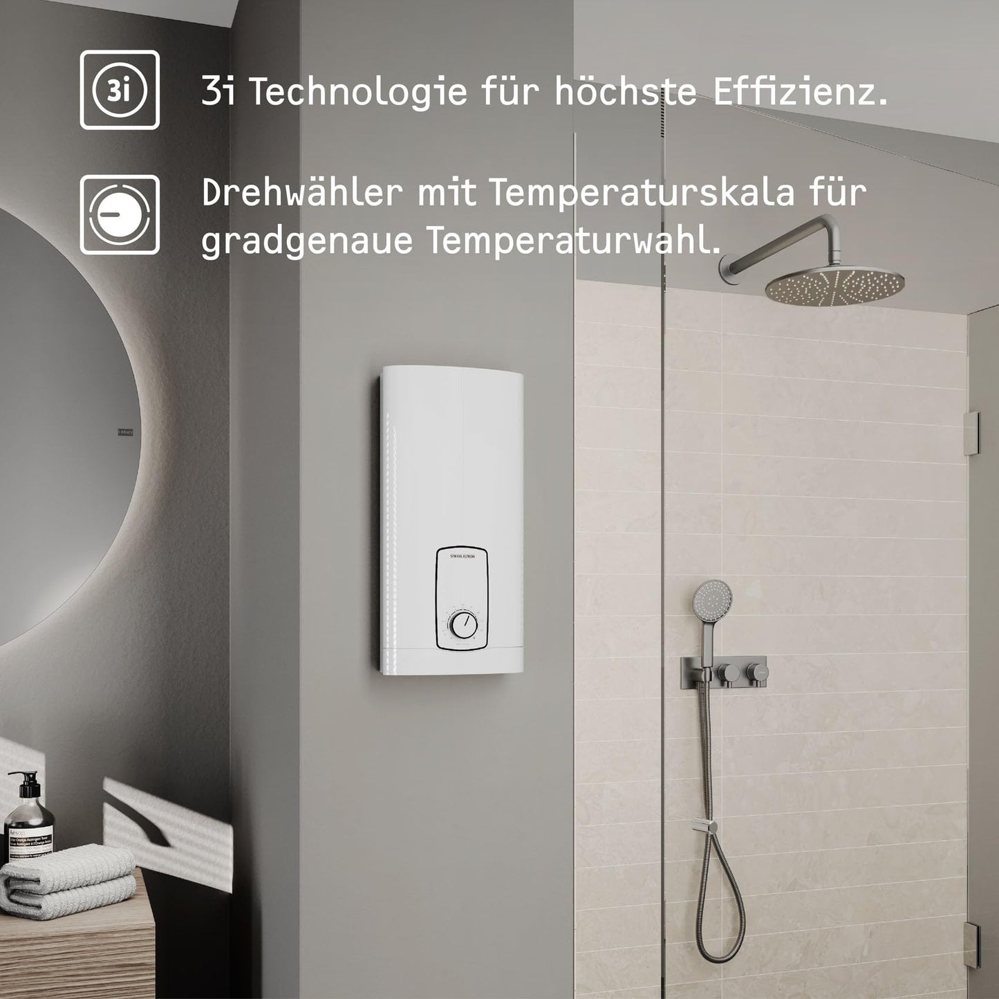 STIEBEL ELTRON Elektronischer Durchlauferhitzer für Küche und Bad: Energiesparend
