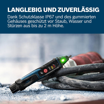 Bosch electrical measuring device (GVD 1000-17) with integrated flashlight &amp; belt clip
