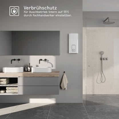 STIEBEL ELTRON Elektronischer Durchlauferhitzer für Küche und Bad: Energiesparend