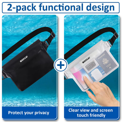 Wasserdichte Tasche mit verstellbarem Gurt für Wassersportler, Strand, Schwimmen