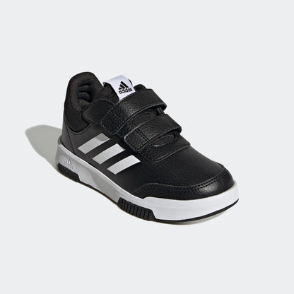 adidas 'Tensaur' Hook and Loop Laufschuhe für Kinder: Schwarz-Weiß