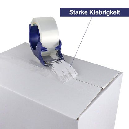 BOMEI PACK leises Paketklebeband (Transparent): 66m x 48mm, stark haftend