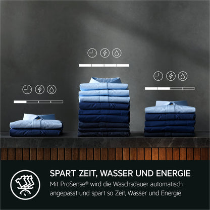 AEG Serie 6000 mit ProSense® (L6AMZ49FL) Waschmaschine (9kg): Leise, Mengenautomatik