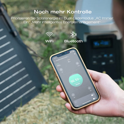 EcoFlow 'DELTA 2 MAX' portable power station: solar generator for home, camping, and RV