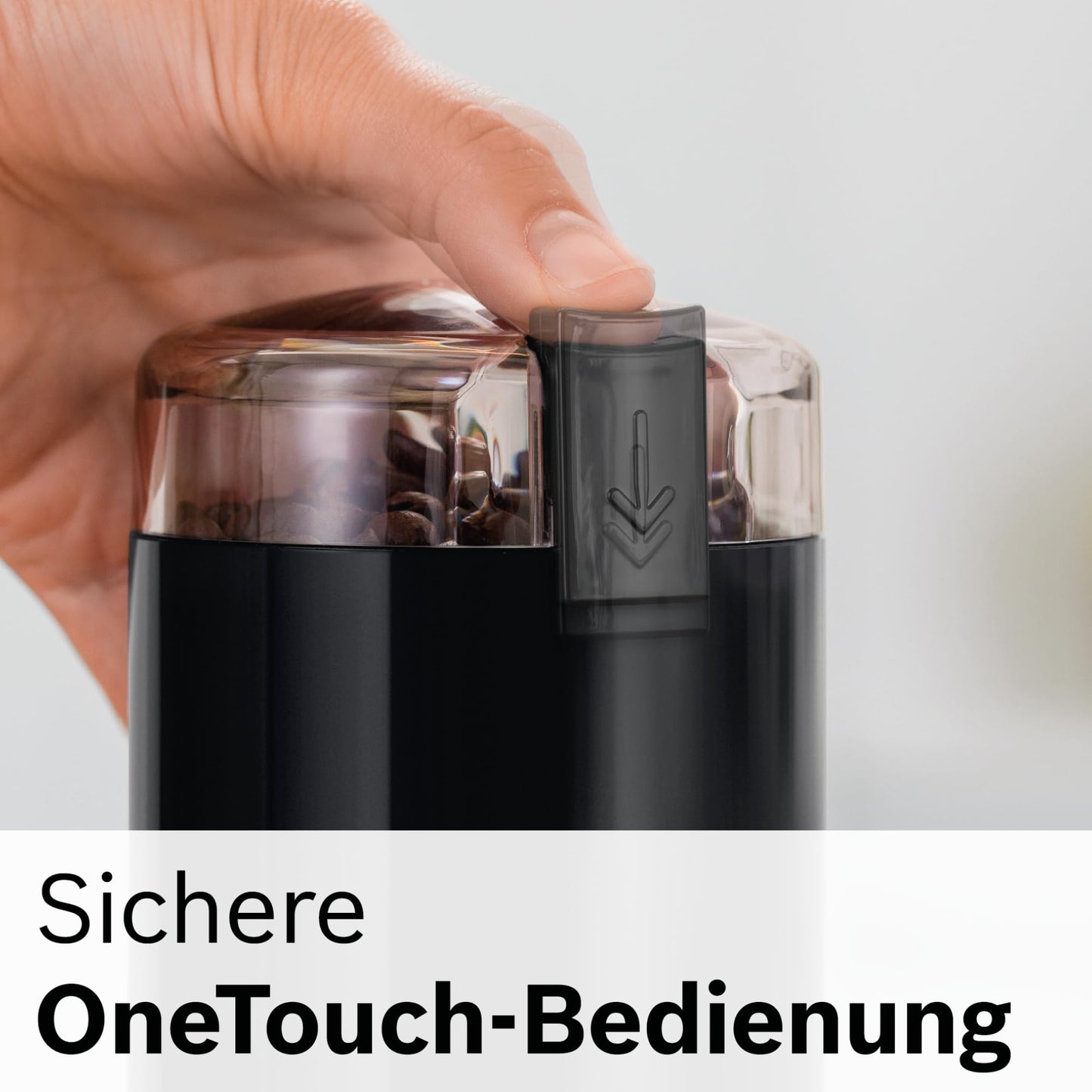Bosch Electric Coffee Grinder (TSM6A013B): Stainless steel chopping blade, 180W, 75g bean container