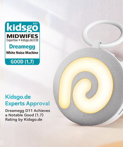 Dreamegg D11 Baby Sleep Aid: 21-Sound Machine, USB Rechargeable