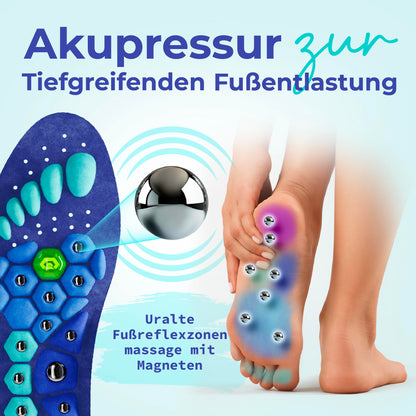 Akusoli magnetic insoles against heel spurs &amp; flat feet: Can be cut to size