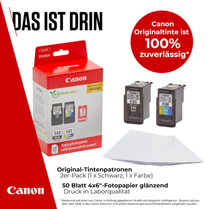 Canon Original Tinte & Fotopapier Multipack (PG-540/CL-541) 2er-Pack
