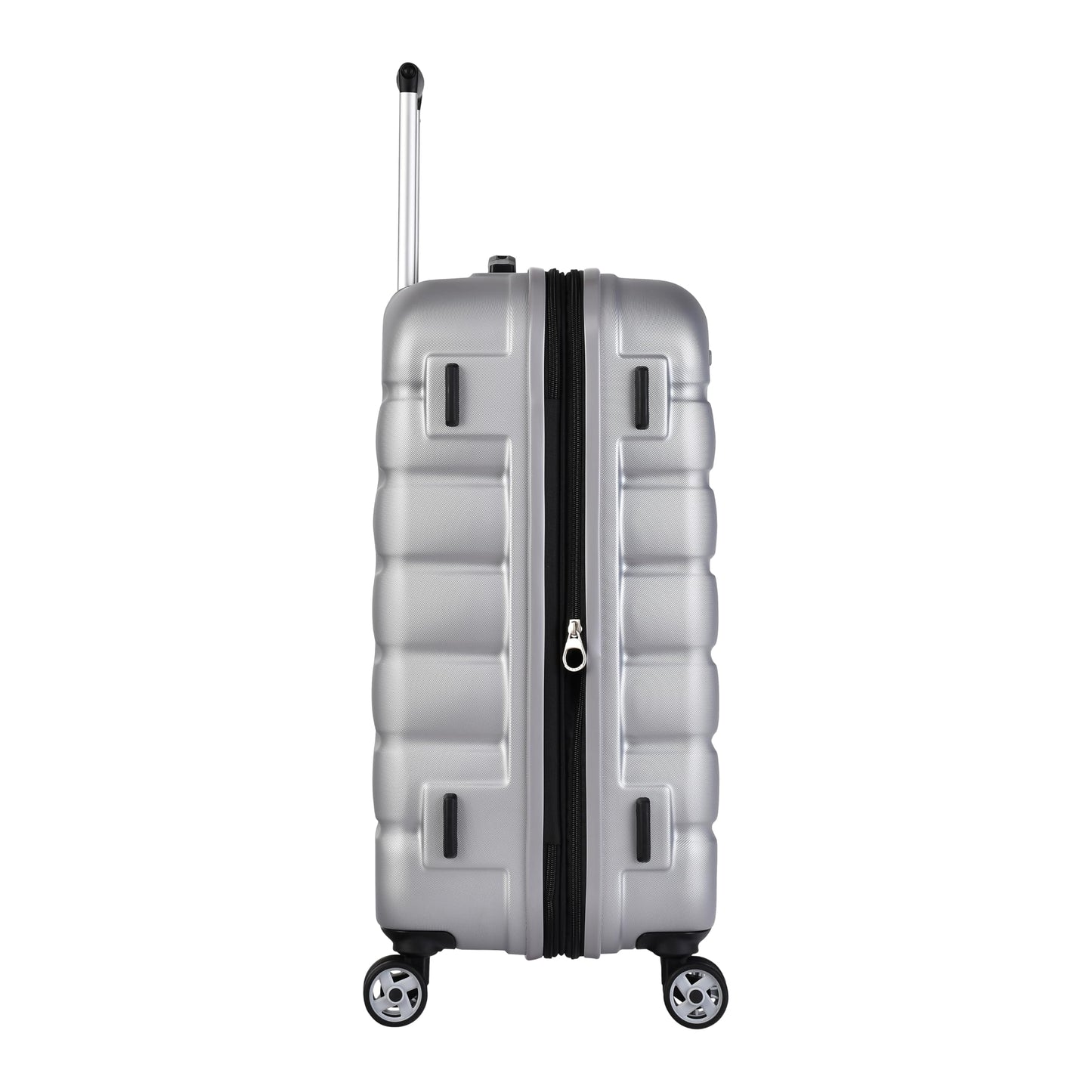 PROBEETLE BY EMINENT 'Voyager VII' Super-Leichtes Hartschalen Reisekoffer | Erweiterbar, Anti-Kratz, TSA-Schloss (Silber)
