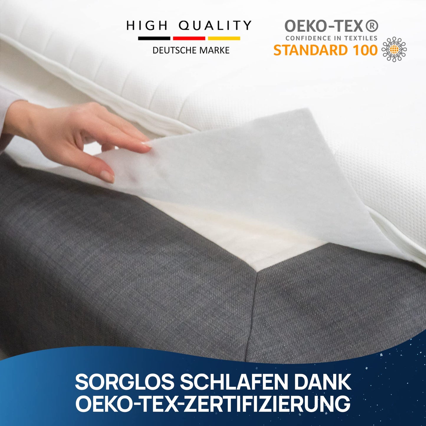 LILENO HOME Matratzen Anti-Rutsch Matte für Lattenrost: Dünne Unterlage für Matratze, Waschbar
