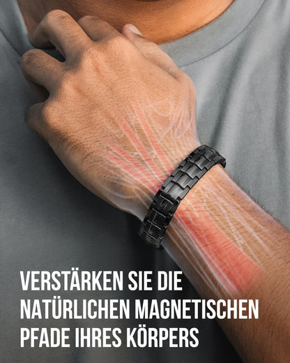 MagnetRX® magnetic bracelet for men made of lightweight titanium, 5,000 Gauss