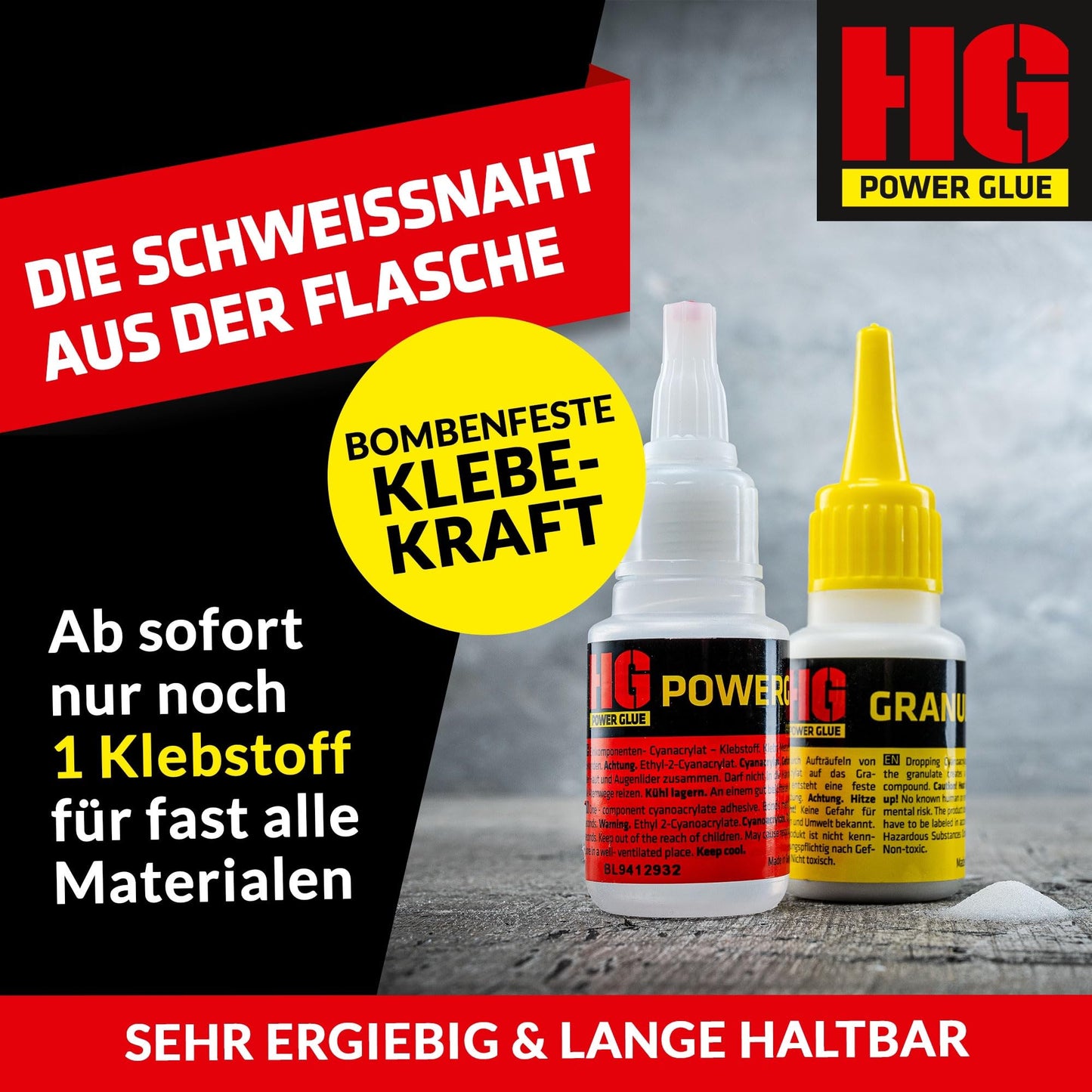 Weld from the bottle Superglue by HG Power Glue-MINIS | Extra Strong