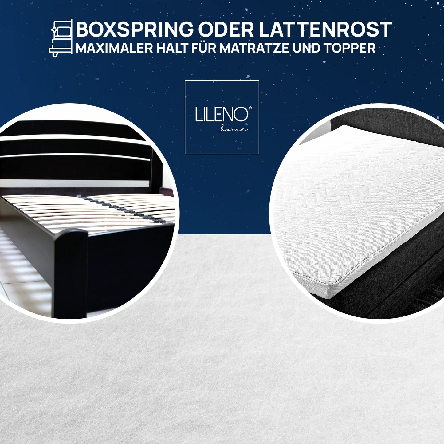 LILENO HOME Matratzen Anti-Rutsch Matte für Lattenrost: Dünne Unterlage für Matratze, Waschbar
