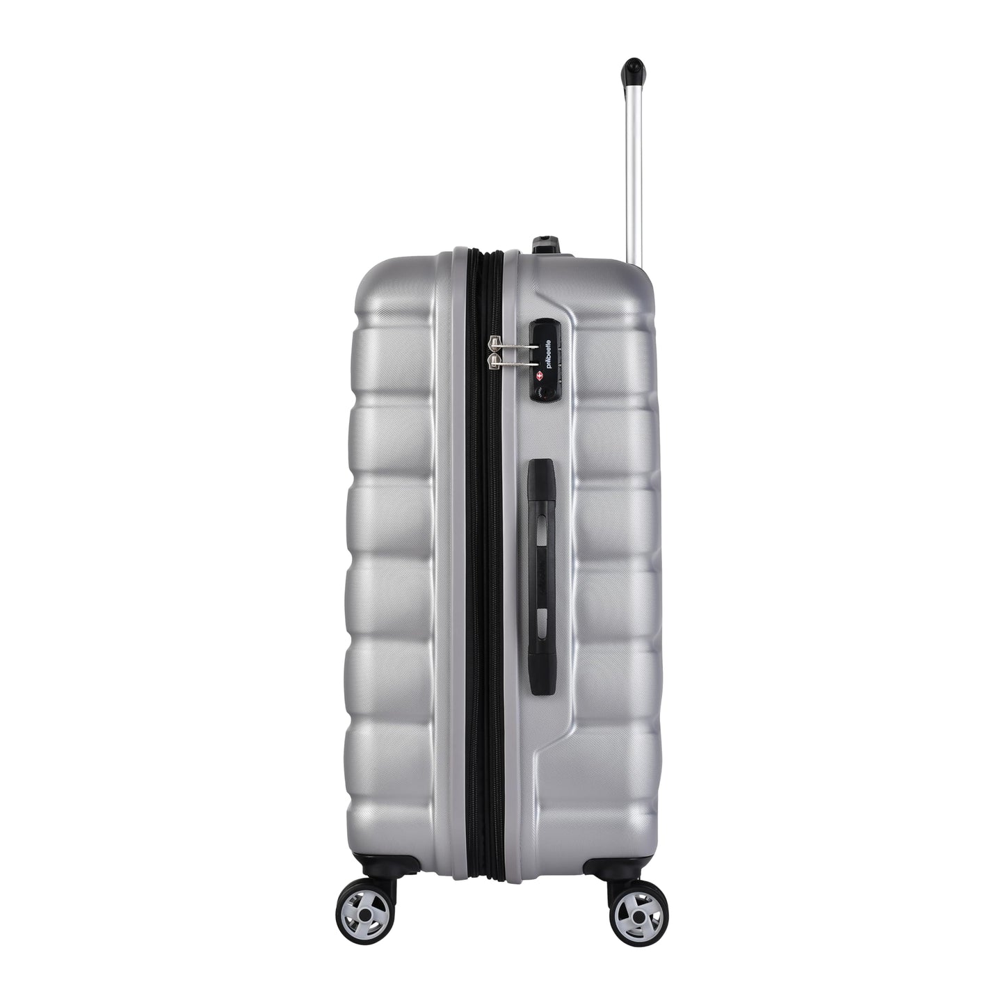 PROBEETLE BY EMINENT 'Voyager VII' Super-Leichtes Hartschalen Reisekoffer | Erweiterbar, Anti-Kratz, TSA-Schloss (Silber)