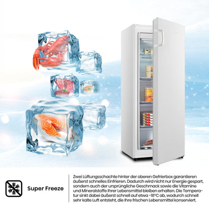 Hisense (FV191N4AW2) Gefrierschrank - TotalNoFrost - Türalarm - Multiflow 360° | 205kWh