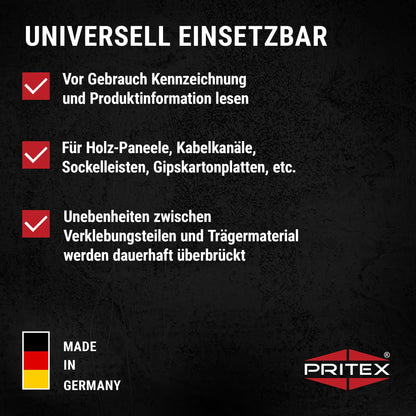 PRITEX Professional Assembly Adhesive (10x 300ml): Strong universal adhesive for indoor use