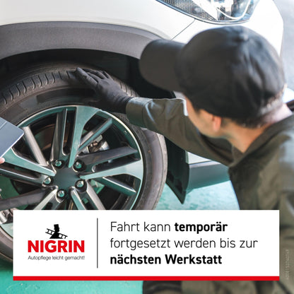 NIGRIN Reifendicht (500ml): Sofortige Pannenhilfe repariert Löcher im Handumdrehen