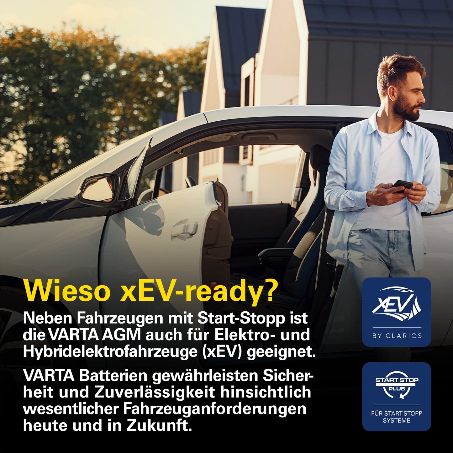VARTA Silver Dynamic AGM Starterbatterie A7 (E39): 12V-70Ah-760A für Autos mit hohem Energiebedarf