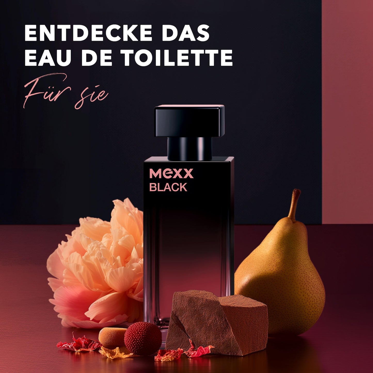 MEXX BLACK Man Eau de Parfume (50ml) mit aquatisch-holzigen Noten