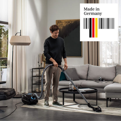 Siemens vacuum cleaner VSQ5X1230 (Q5.0) with bag: 850W, Extremely quiet, hygiene filter