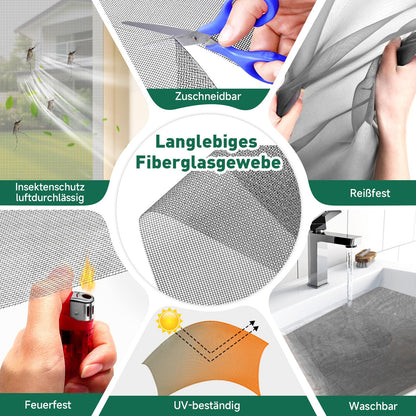 MLEJU Fliegengitter Fenster Magnet | Effektiver Insektenschutz mit einfachem Magnetrahmen