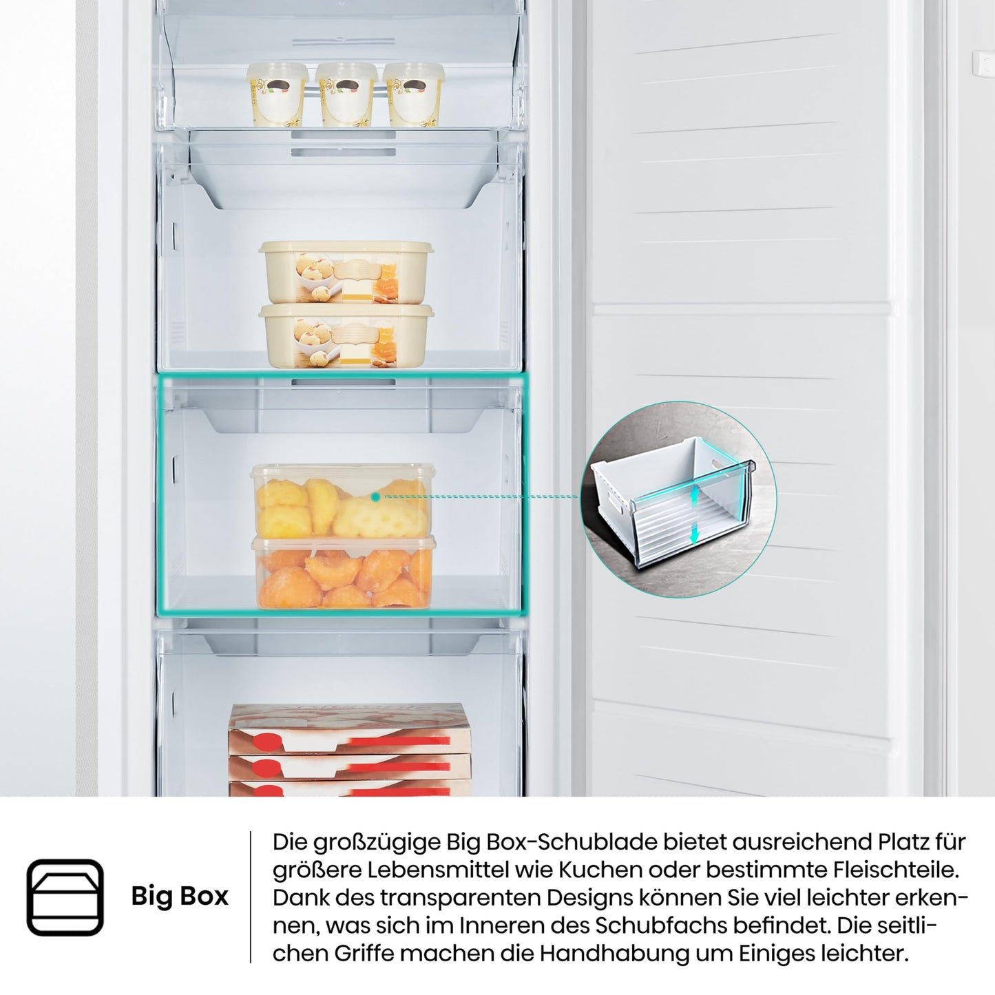 Hisense (FV191N4AW2) Gefrierschrank - TotalNoFrost - Türalarm - Multiflow 360° | 205kWh