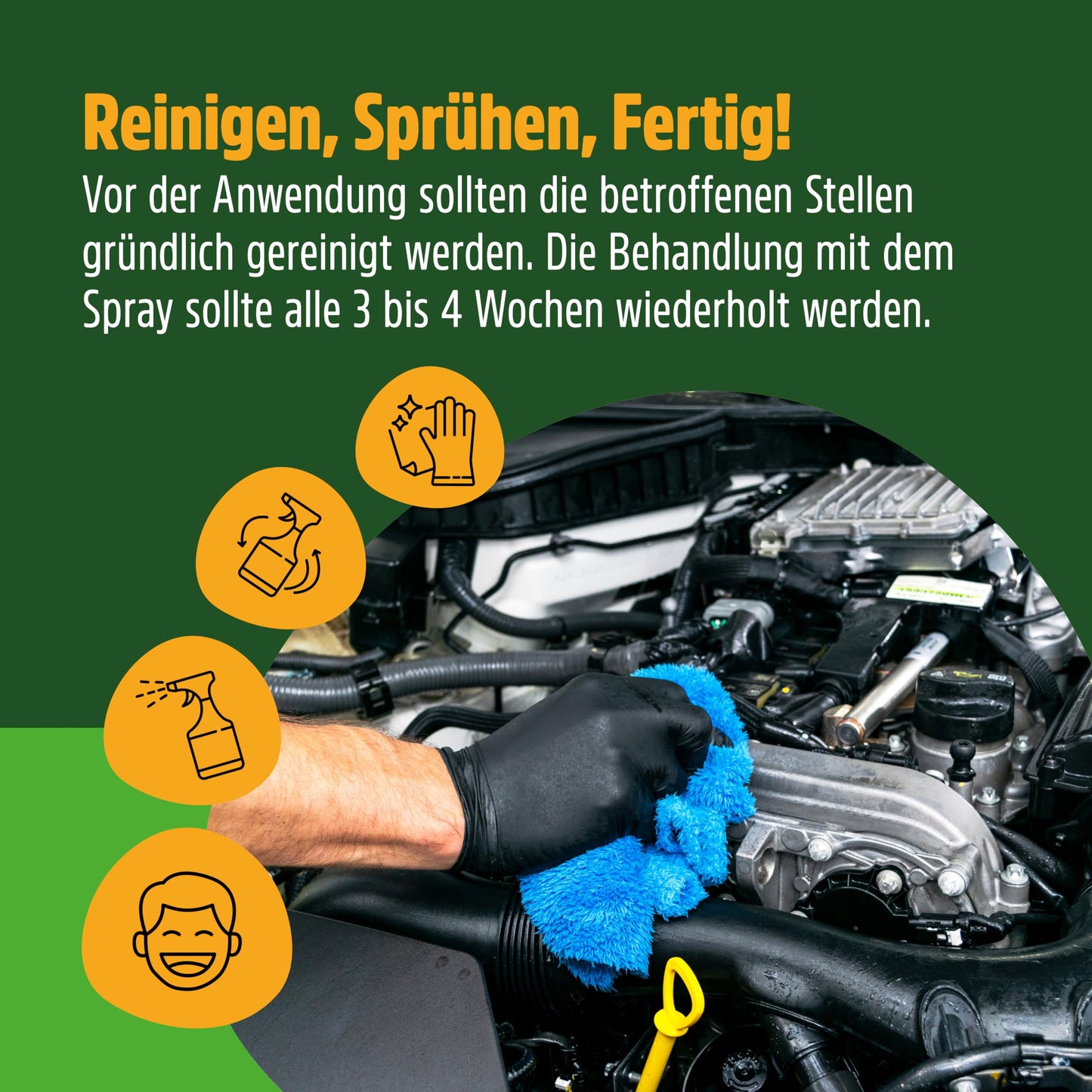 GREEN HERO Marder-EX (500ml): Marderabwehr, Marderschreck Auto-Spray