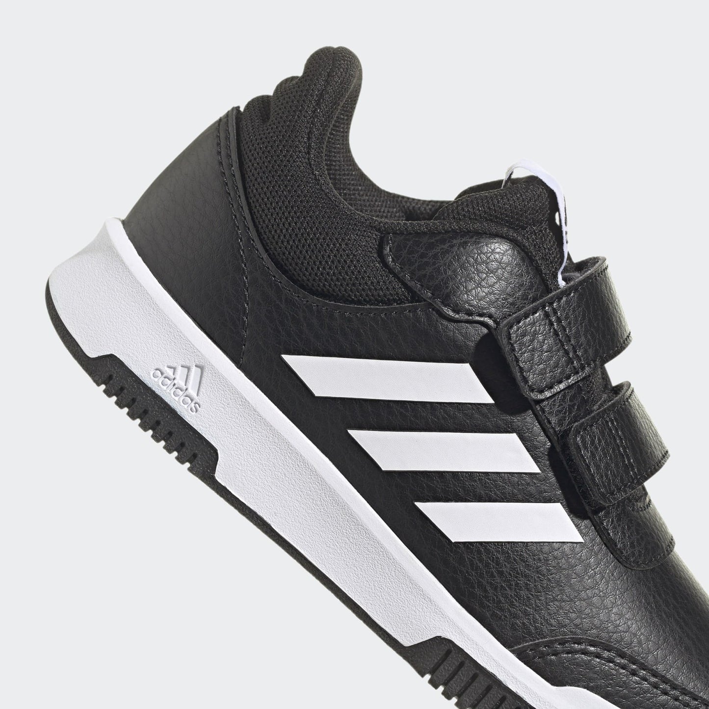 adidas 'Tensaur' Hook and Loop Laufschuhe für Kinder: Schwarz-Weiß